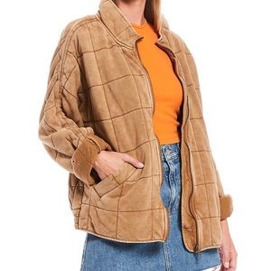Free People Dolman Quilted Knit Jacket